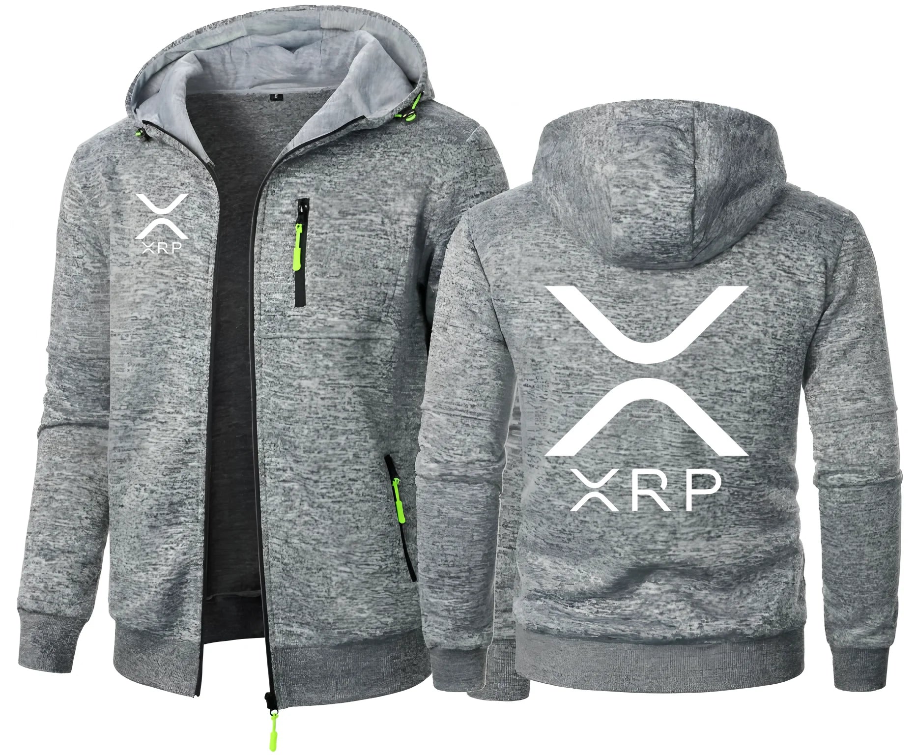 XRP Logo-Style Hoodie – Zip Jacket