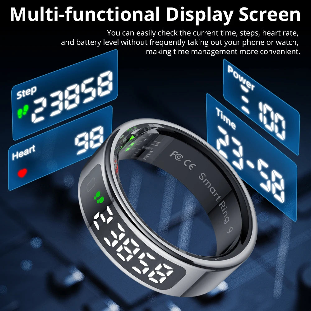Smart Display Fitness Ring