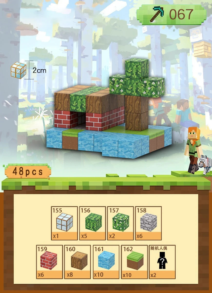 Magnetic Mine Building Blocks