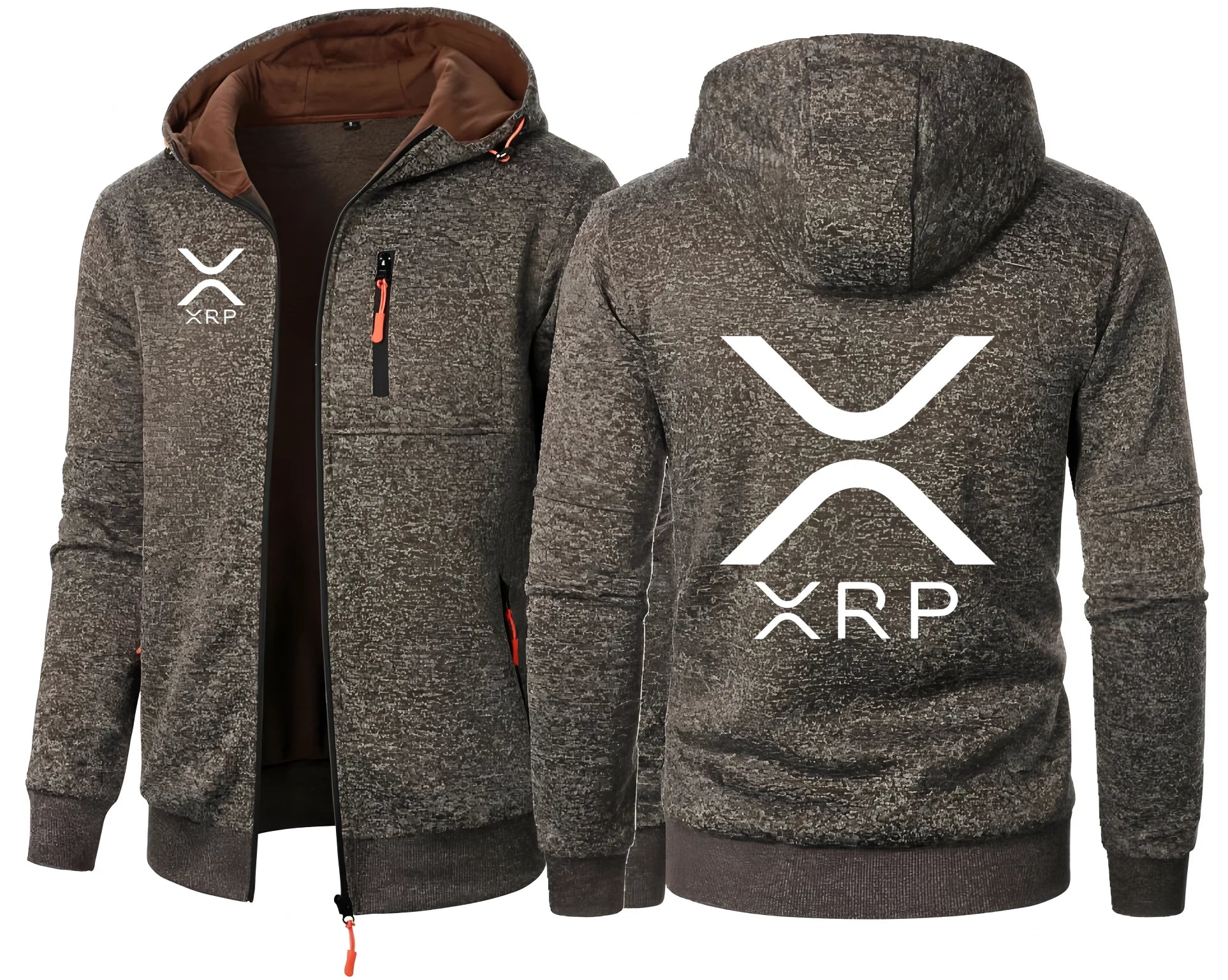 XRP Logo-Style Hoodie – Zip Jacket
