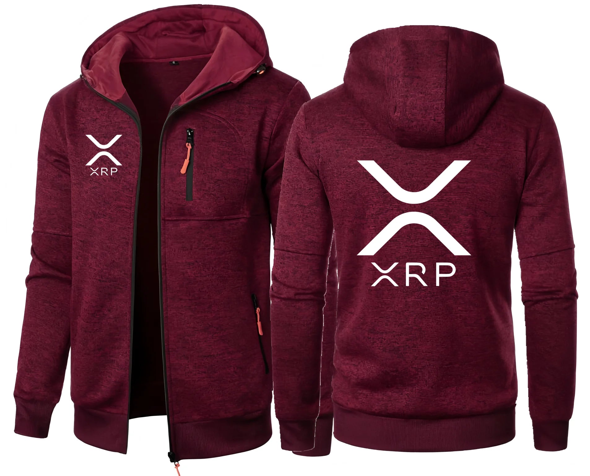 XRP Logo-Style Hoodie – Zip Jacket