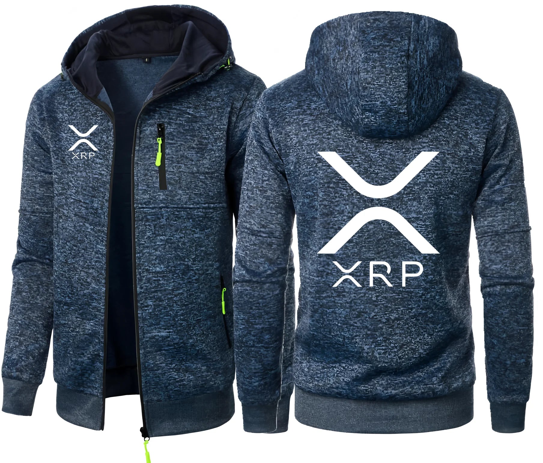 XRP Logo-Style Hoodie – Zip Jacket